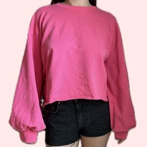 Frame Denim Bright Pink Sweatshirt